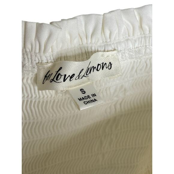 For Love & Lemons Saint Lucia Mini Dress Bridal Coquette Fairy Boho White Size S - Picture 6 of 10